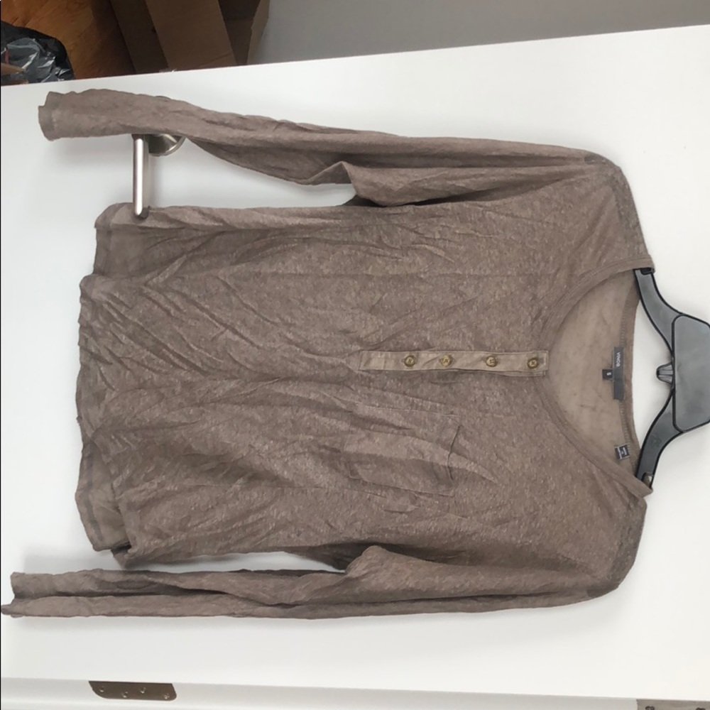 Vince grey long sleeve with buttons